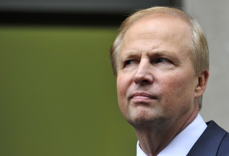 Image: BP Managing Director Bob Dudley poses for the media outside BP's headquarters in London